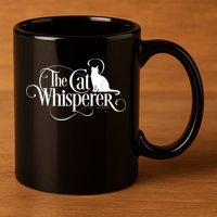 The Cat Whisperer Cat Lover 11oz C Handle Ceramic Mug