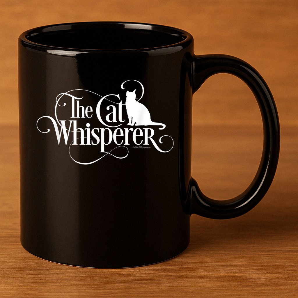 The Cat Whisperer Cat Lover 11oz C Handle Ceramic Mug