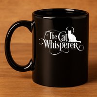 The Cat Whisperer Cat Lover 11oz C Handle Ceramic Mug