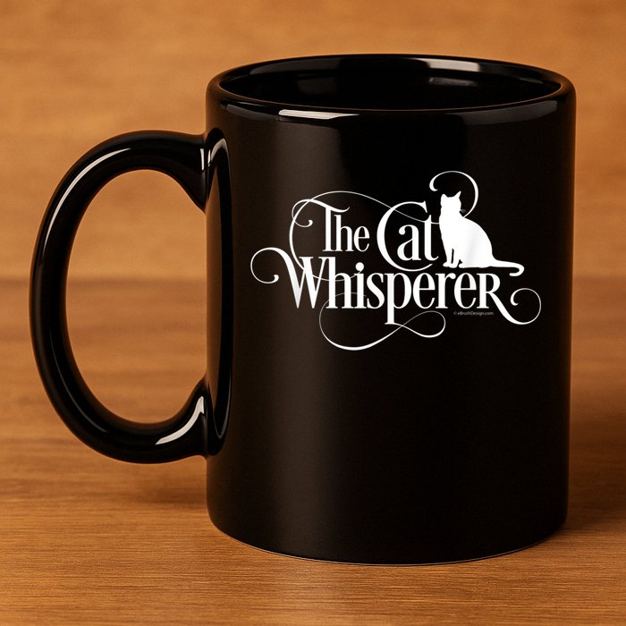 The Cat Whisperer Cat Lover 11oz C Handle Ceramic Mug