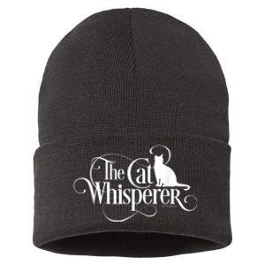 The Cat Whisperer Cat Lover Sustainable Knit Beanie