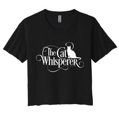 The Cat Whisperer Cat Lover Crop Top