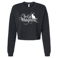 The Cat Whisperer Cat Lover Cropped Pullover Crew