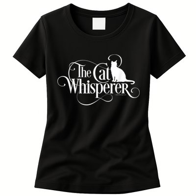The Cat Whisperer Cat Lover Womens T-Shirt