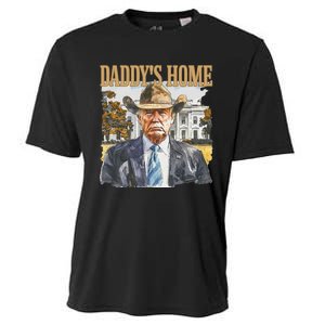 Trump Cowboy Western DaddyS Home Maga Take America Back Cooling Performance Crew T-Shirt