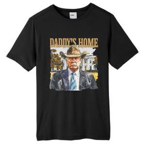 Trump Cowboy Western DaddyS Home Maga Take America Back Tall Fusion ChromaSoft Performance T-Shirt