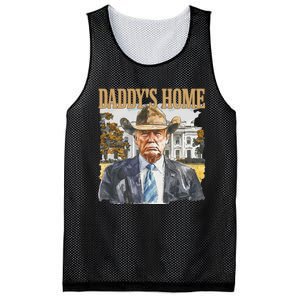 Trump Cowboy Western DaddyS Home Maga Take America Back Mesh Reversible Basketball Jersey Tank