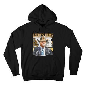 Trump Cowboy Western DaddyS Home Maga Take America Back Tall Hoodie