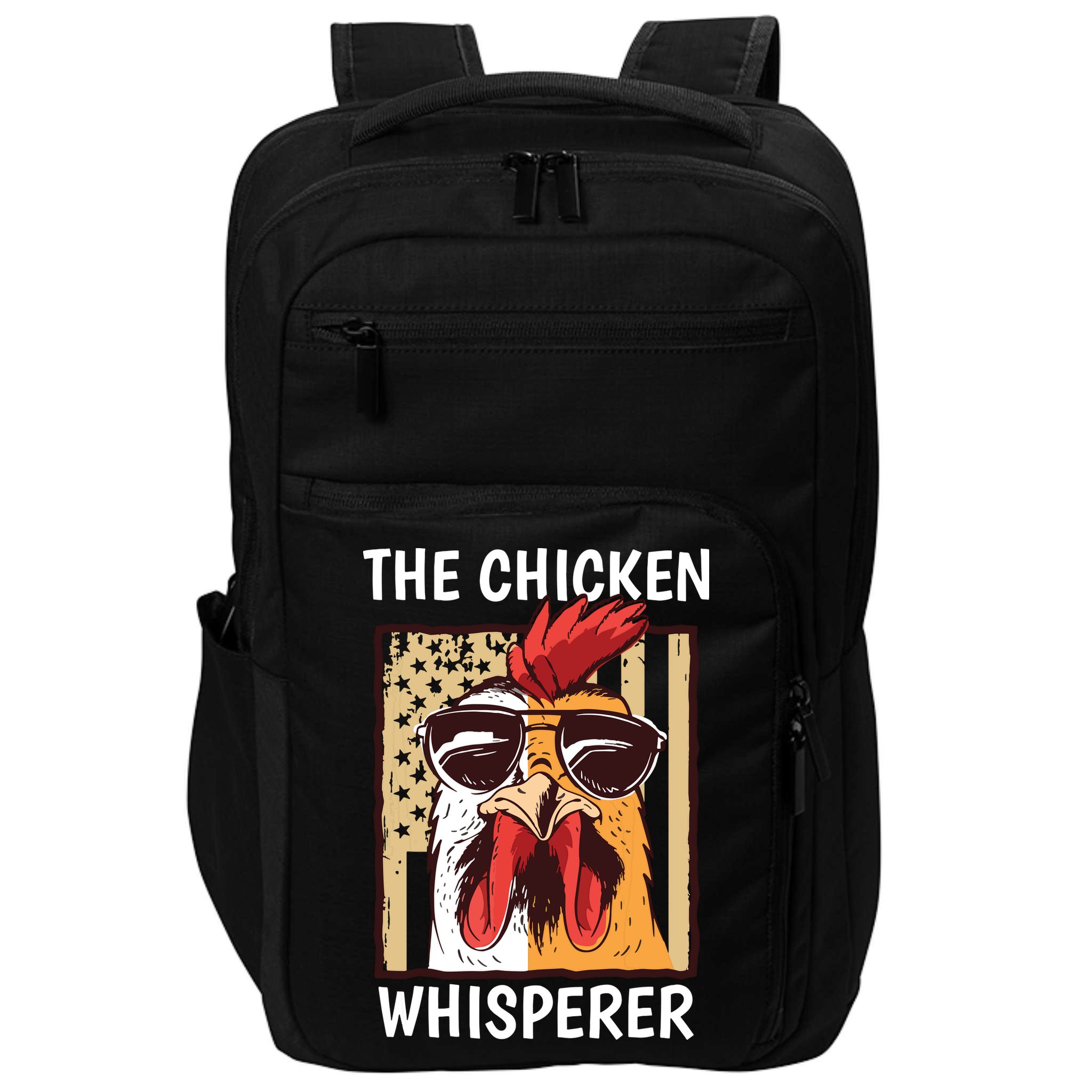 The Chicken Whisperer Farmer Chicken Impact Tech Backpack