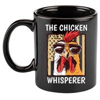 The Chicken Whisperer Farmer Chicken 11oz C Handle Ceramic Mug