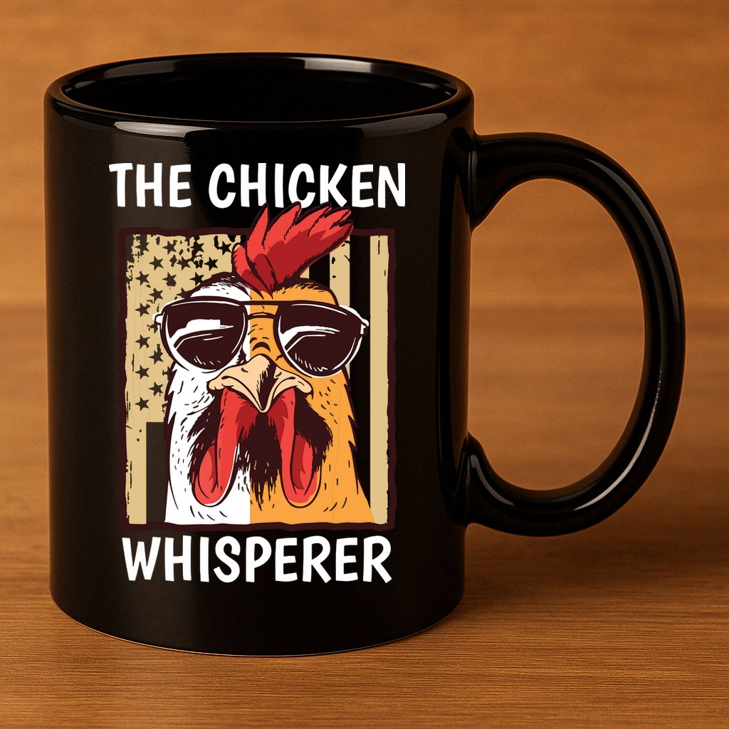 The Chicken Whisperer Farmer Chicken 11oz C Handle Ceramic Mug