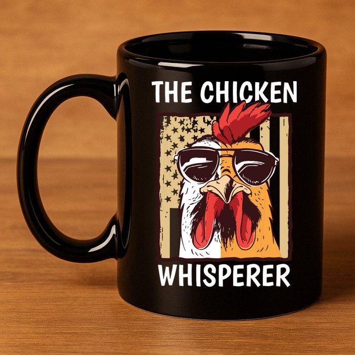 The Chicken Whisperer Farmer Chicken 11oz C Handle Ceramic Mug