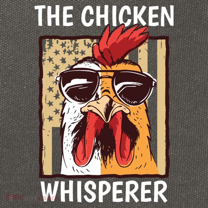 The Chicken Whisperer Farmer Chicken Cotton Canvas Backpack