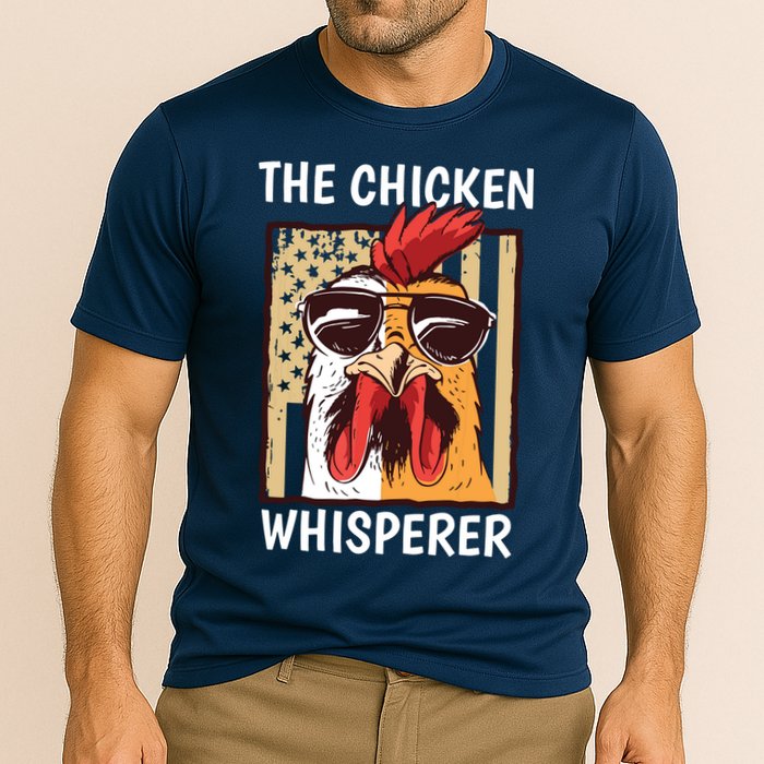 The Chicken Whisperer Farmer Chicken Cooling Performance Crew T-Shirt