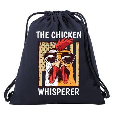 The Chicken Whisperer Farmer Chicken Drawstring Bag