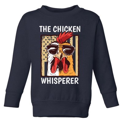 The Chicken Whisperer Farmer Chicken Toddler Sweatshirt
