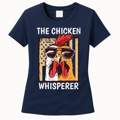 The Chicken Whisperer Farmer Chicken Womens T-Shirt