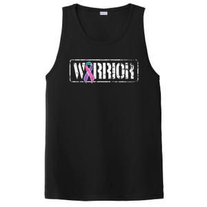 Thyroid Cancer Warrior Gift Military Style Awareness Ribbon Gift PosiCharge Competitor Tank