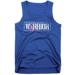 Thyroid Cancer Warrior Gift Military Style Awareness Ribbon Gift Tank Top