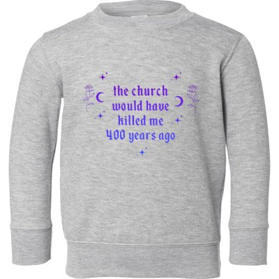 The Church Would Have Killed Me 400 Years Ago Apparel Toddler Sweatshirt