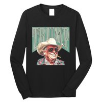 Trump Cowboy Western Make America Great Long Sleeve Shirt