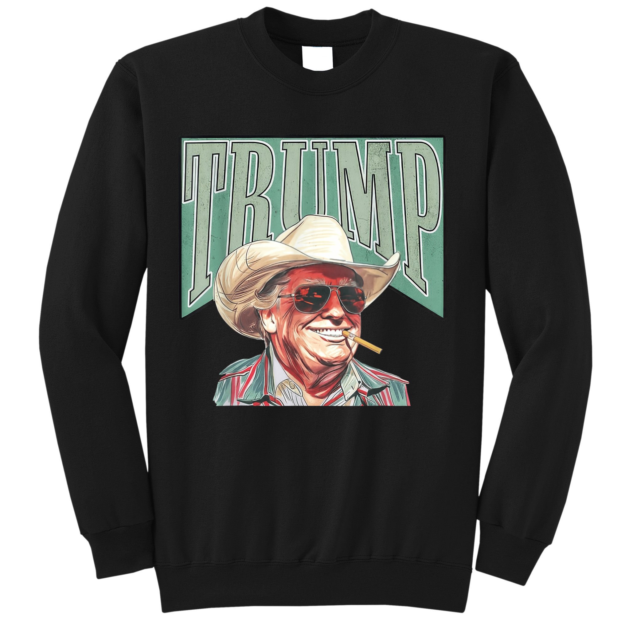 Trump Cowboy Western Make America Great Sweatshirt