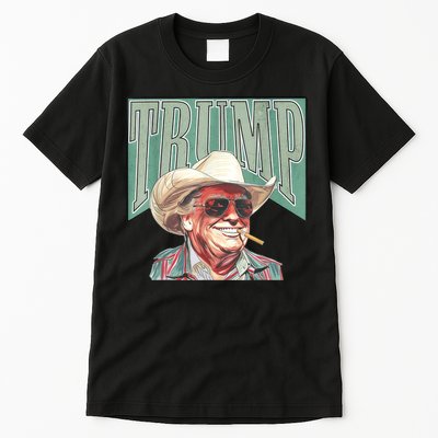 Trump Cowboy Western Make America Great Tall T-Shirt