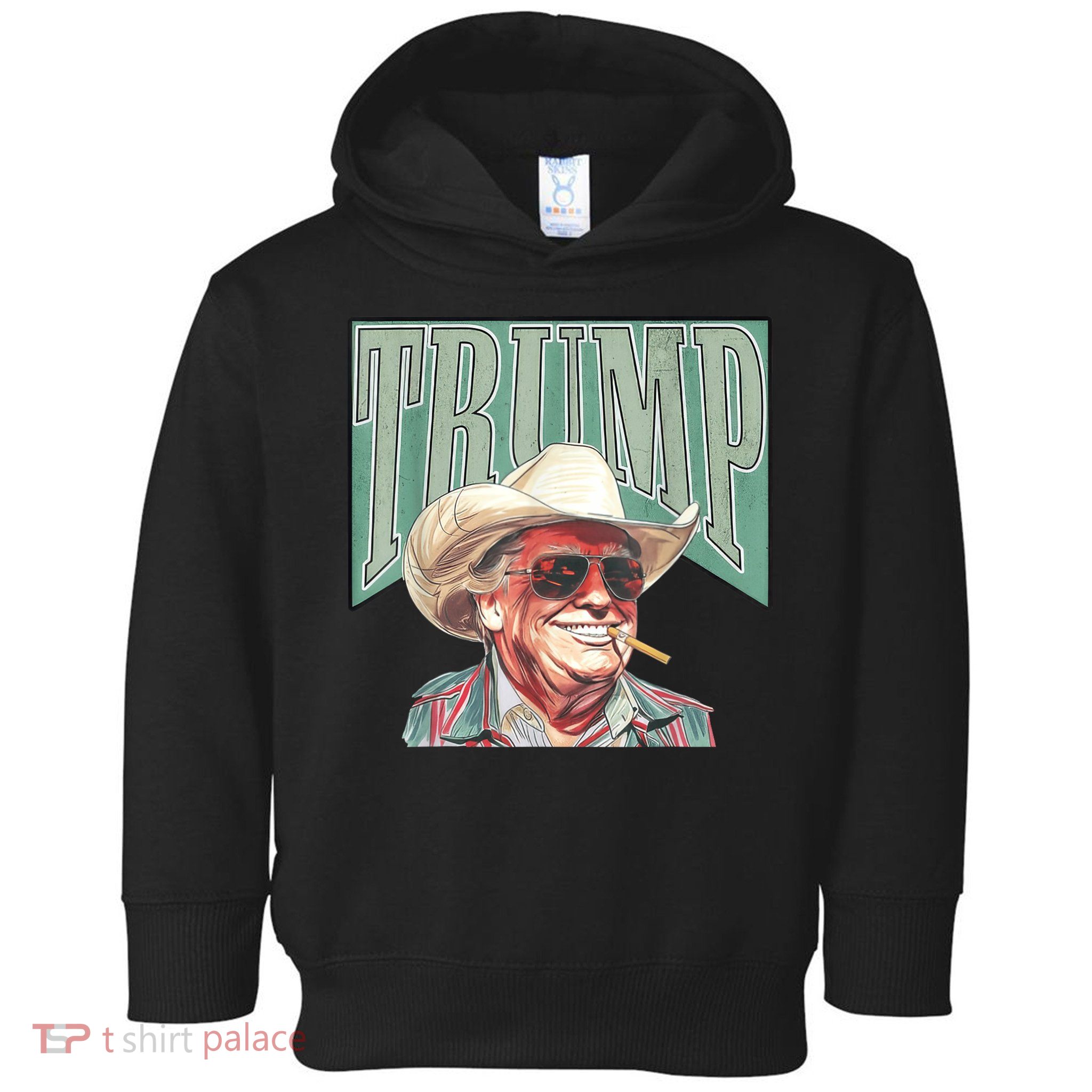 Trump Cowboy Western Make America Great Toddler Hoodie