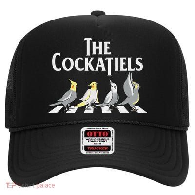 The Cockatiels Weiro Bird Quarrion Parrot Lover High Crown Mesh Back Trucker Hat