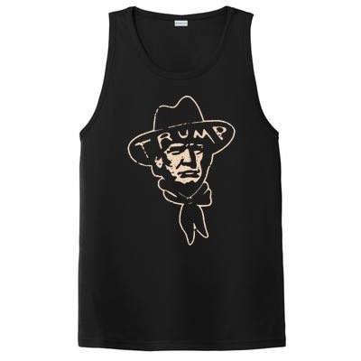 Trump Cowboy Western Donald Trump PosiCharge Competitor Tank