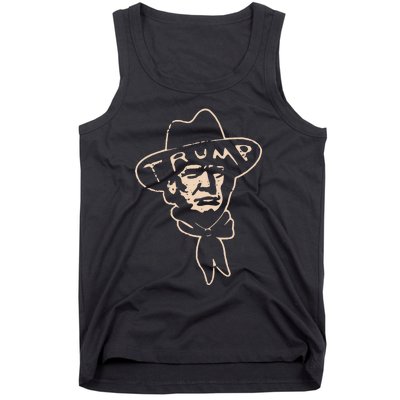 Trump Cowboy Western Donald Trump Tank Top