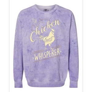 The Chicken Whisperer Funny Chicken Lover Farming Colorblast Crewneck Sweatshirt