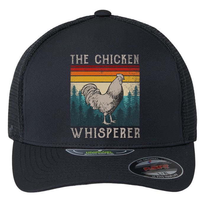 The Chicken Whisperer Funny Chicken Lover Farming Flexfit Unipanel Trucker Cap