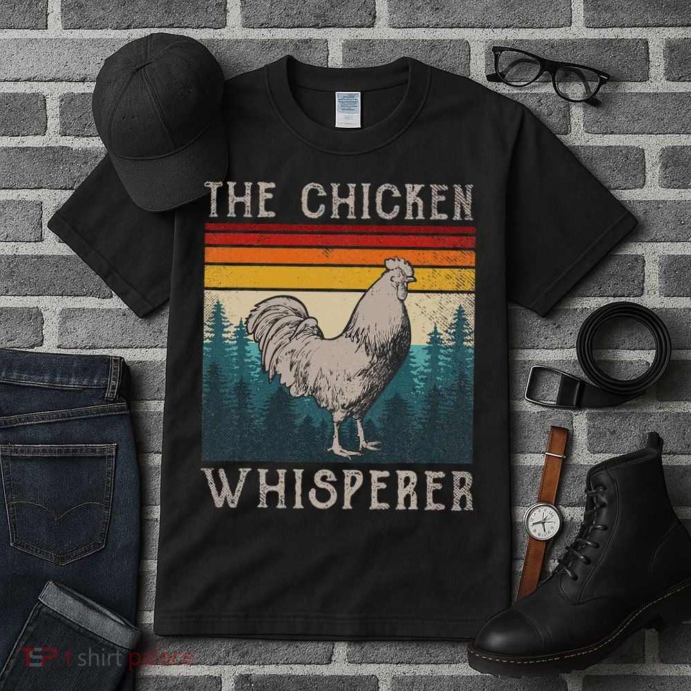 The Chicken Whisperer Funny Chicken Lover Farming Tall T-Shirt
