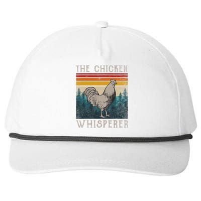 The Chicken Whisperer Funny Chicken Lover Farming Snapback Five-Panel Rope Hat