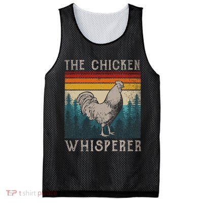 The Chicken Whisperer Funny Chicken Lover Farming Mesh Reversible Basketball Jersey Tank