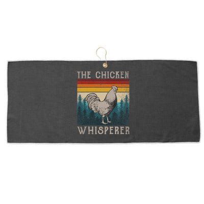 The Chicken Whisperer Funny Chicken Lover Farming Large Microfiber Waffle Golf Towel