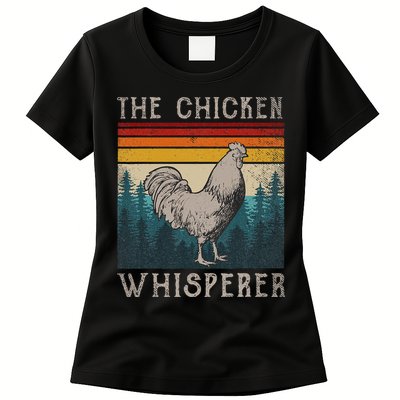 The Chicken Whisperer Funny Chicken Lover Farming Womens T-Shirt