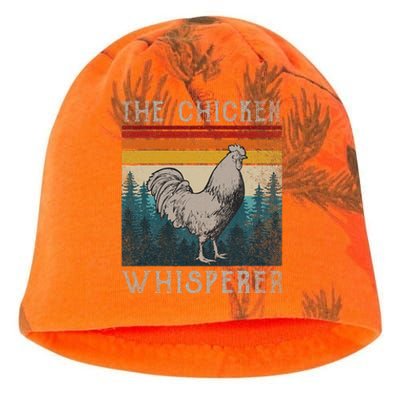 The Chicken Whisperer Funny Chicken Lover Farming Kati - Camo Knit Beanie