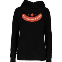 The Cleaner Wiener Womens Funnel Neck Pullover Hood