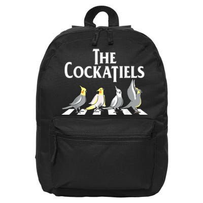 The Cockatiels Weiro Bird Quarrion Parrot Lover 16 in Basic Backpack