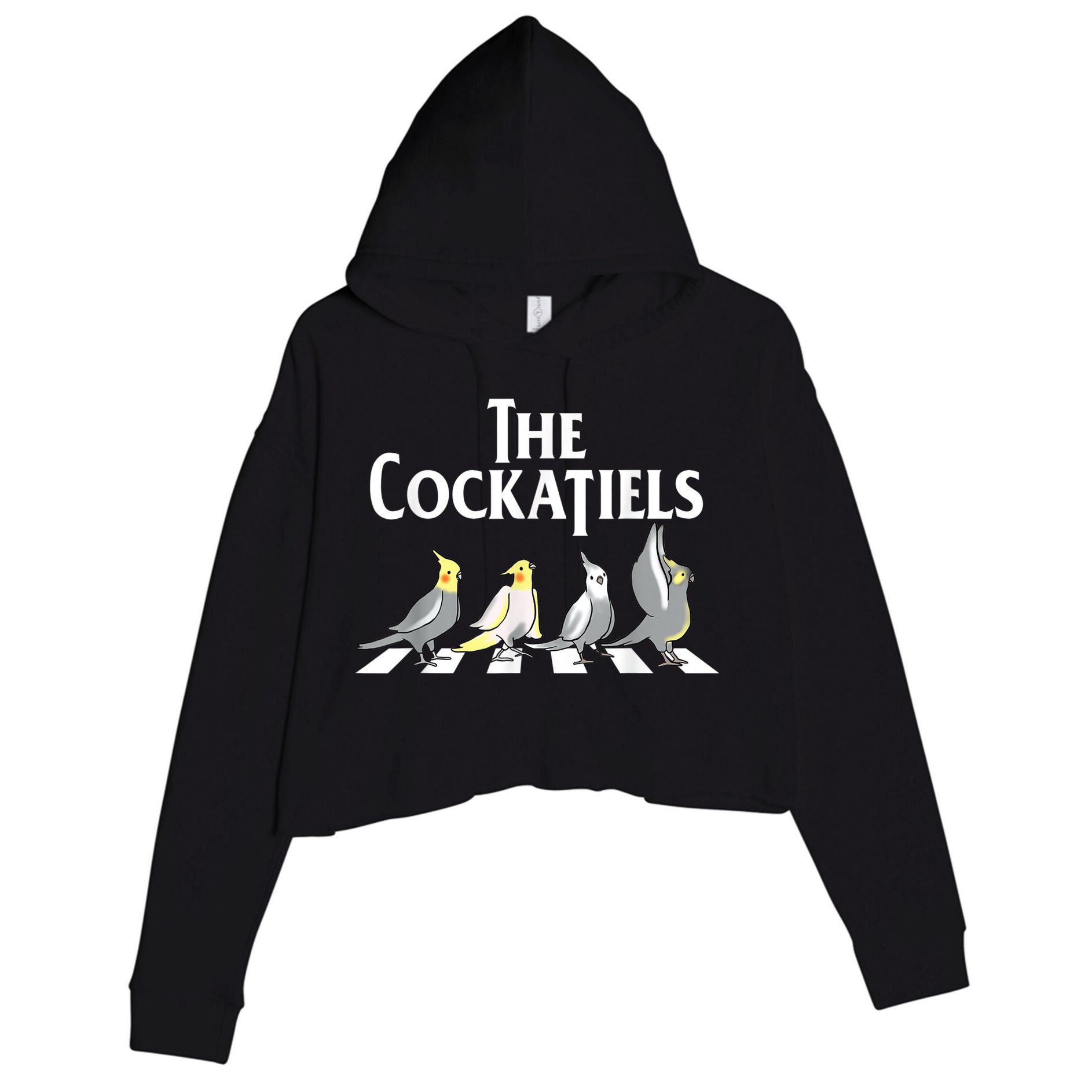 The Cockatiels Weiro Bird Quarrion Parrot Lover Crop Fleece Hoodie