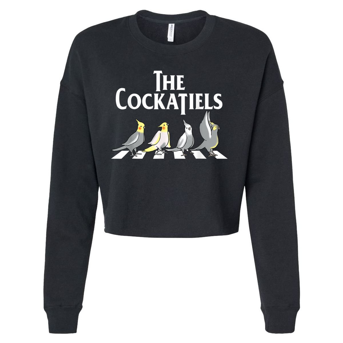 The Cockatiels Weiro Bird Quarrion Parrot Lover Cropped Pullover Crew