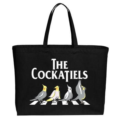 The Cockatiels Weiro Bird Quarrion Parrot Lover Cotton Canvas Jumbo Tote