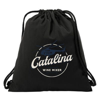 The Catalina Wine Mixer Funny Drawstring Bag