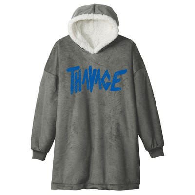 Thavage Classic Workout Outfit Hooded Wearable Blanket