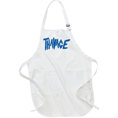 Thavage Classic Workout Outfit Full-Length Apron With Pockets