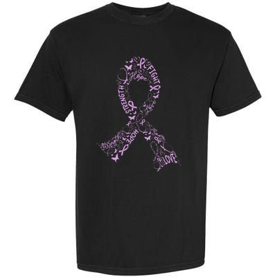 Testicular Cancer Warrior Orchid Ribbon Awareness Gift Garment-Dyed Heavyweight T-Shirt