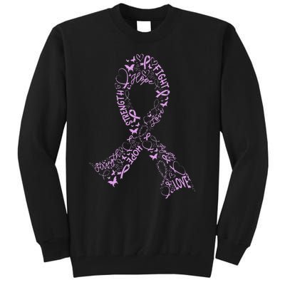 Testicular Cancer Warrior Orchid Ribbon Awareness Gift Tall Sweatshirt