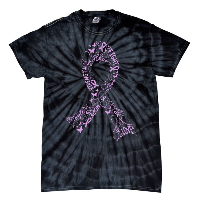 Testicular Cancer Warrior Orchid Ribbon Awareness Gift Tie-Dye T-Shirt